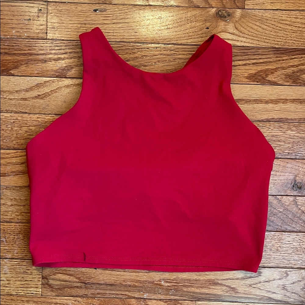 Athleta Bold Red Crop Top